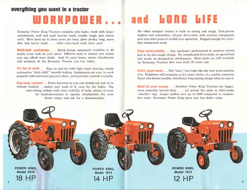 Michael s Tractors Simplicity and Allis Chalmers Garden Tractors Economy Power King